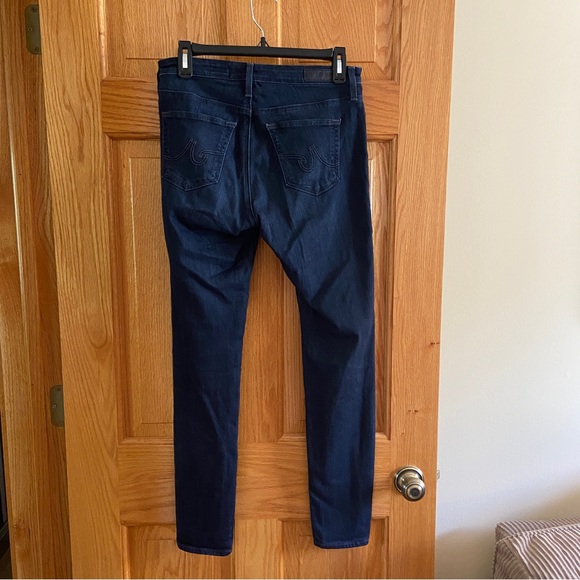 AG Adriano Goldschmied Legging Ankle Super Skinny Ankle Dark Wash Jeans 27R EUC - Picture 4 of 12